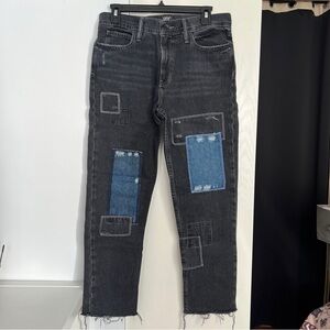 BDG Dad Jean Black Patchwork Denim Jeans